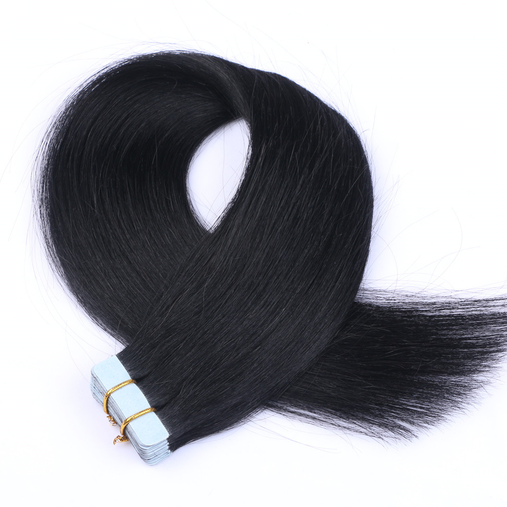 Wholesale tape in human hair extensions factory QM147